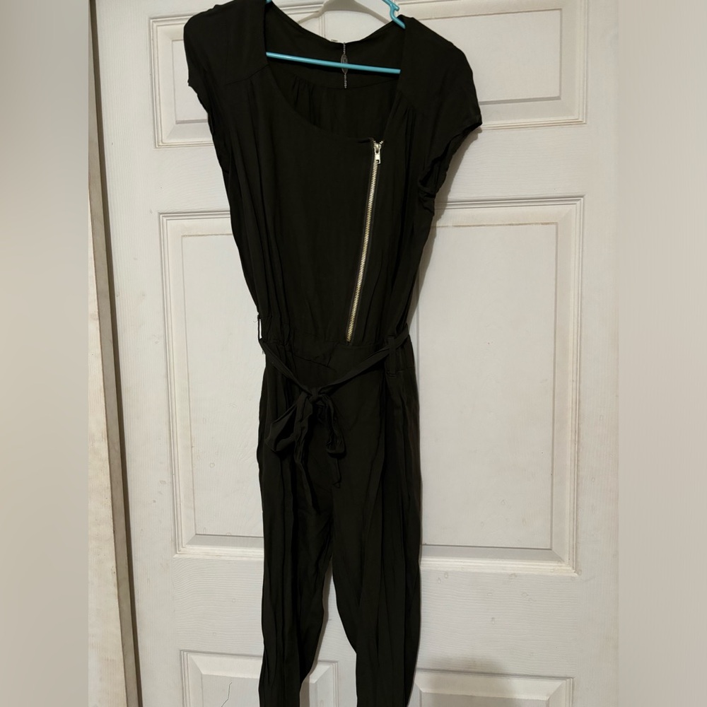 Green jumpsuit